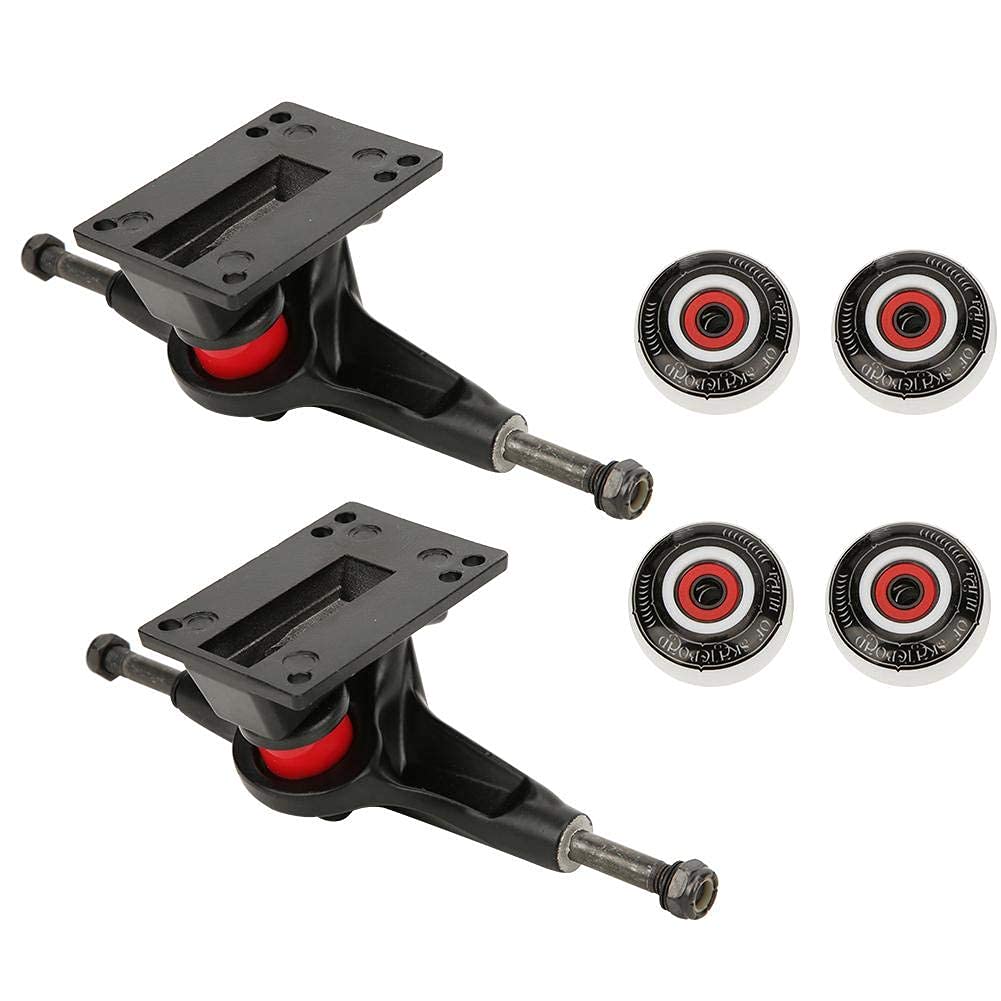 VGEBY Ensemble de Roues de Planche à roulettes, Ensemble de camions de Planche à roulettes à Double chaîne de qualité Ensemble de Pont de Support de Roue