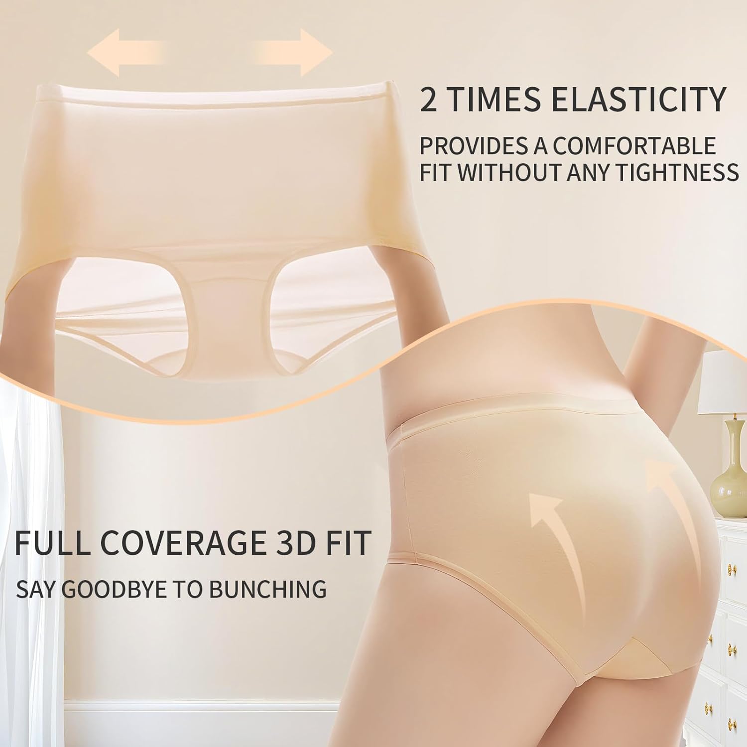 75-Pack Women’s Cotton Underwear Multipack 5 Colors 5 Sizes (S-XXL) Breathable Ladies Panties Bulk for Homeless Shelters Charity Donations Wholesale - Image 4