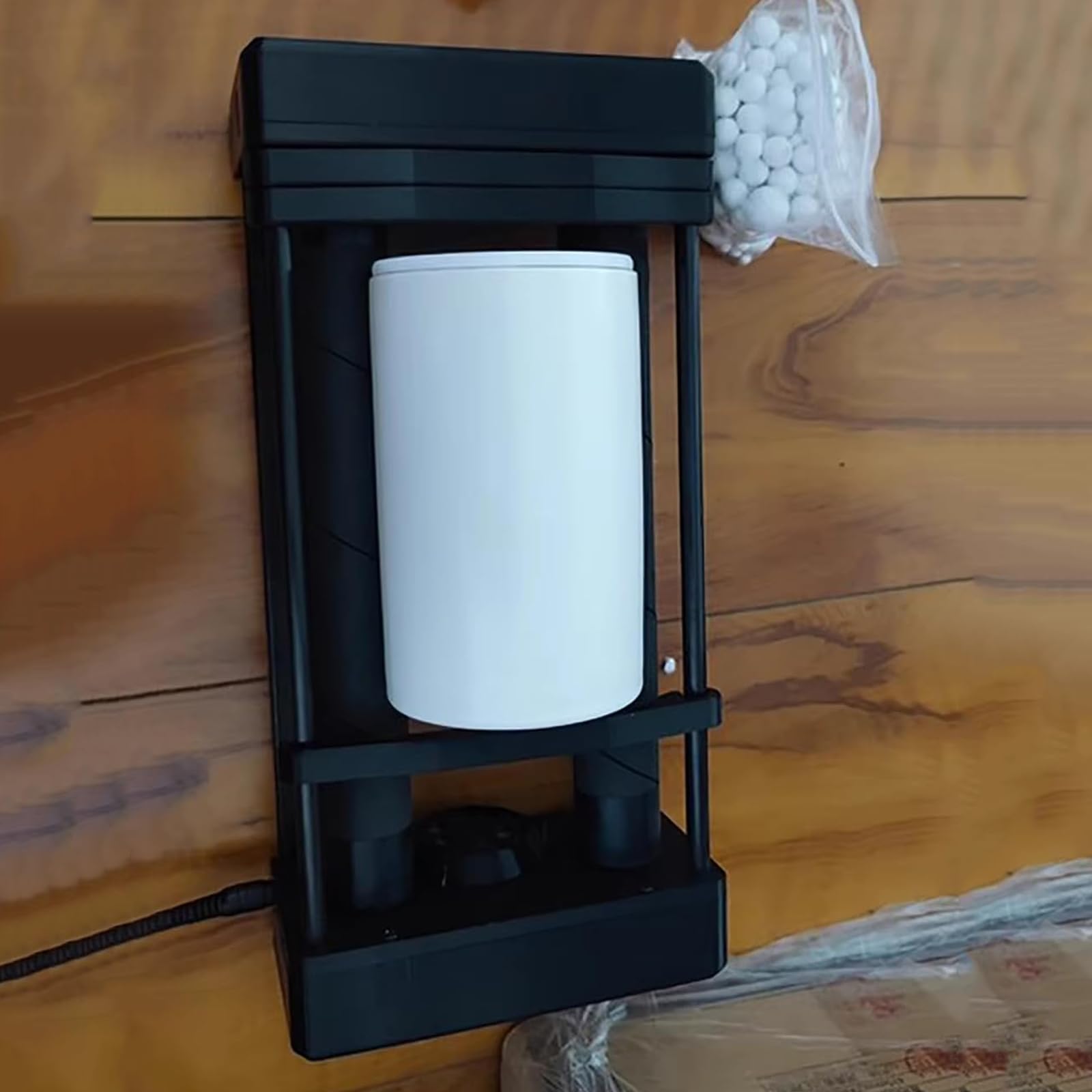 Mulino a Sfere da Laboratorio, Macchina per Lucidatura a Mulino a Sfere Orizzontale, con Contenitore in Ceramica da 0,4 L, capacità di Macinazione 30-150 Ml, con Timer Digitale
