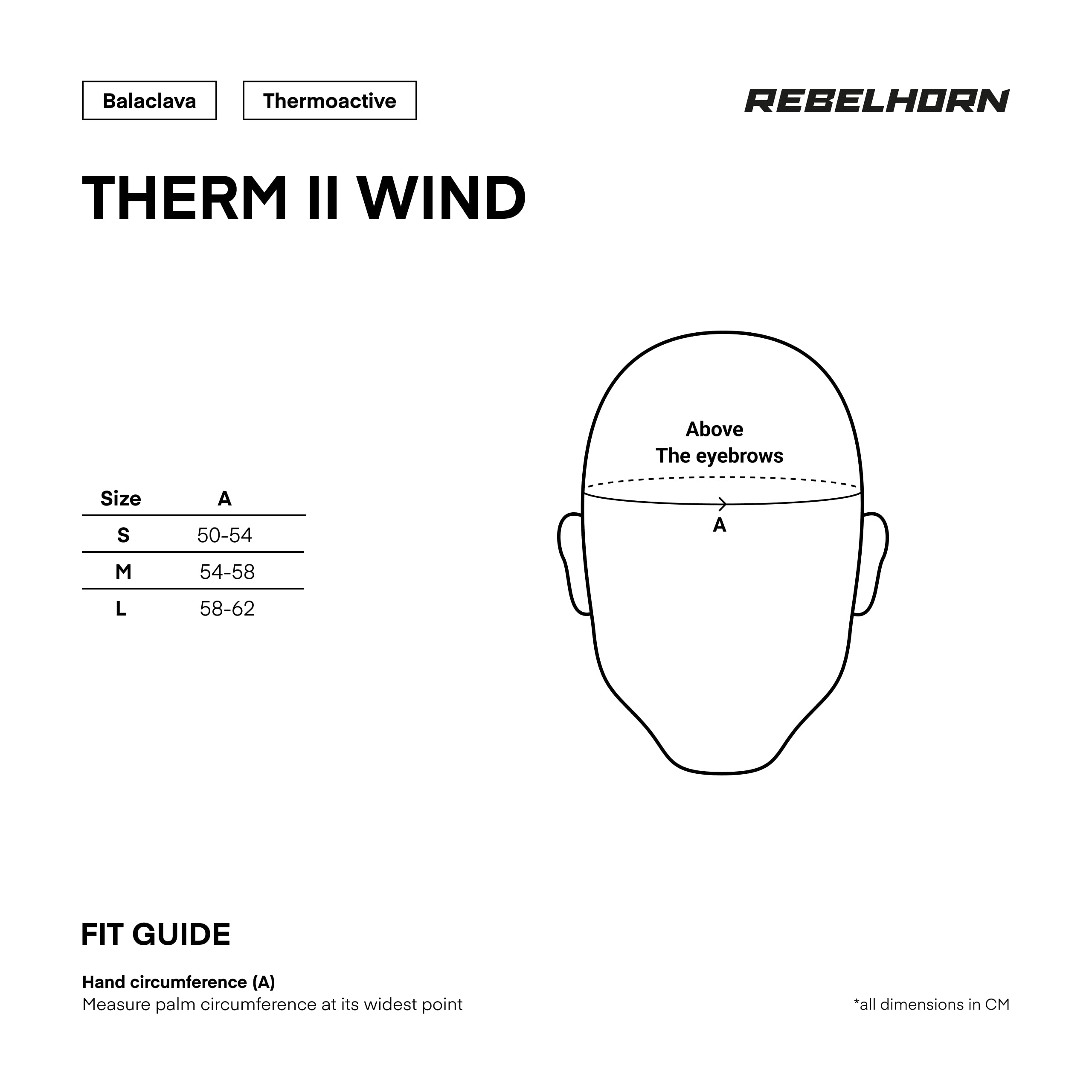 REBELHORN Therm II Wind - Lavage Fonctionnel - Mixte