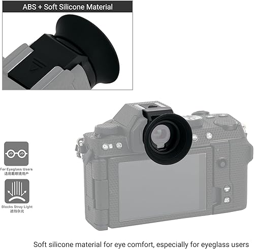 Miniatura 5 de Cámara de silicona blanda Visor Eyecup Eyepiece Eyepiece Eye Cup Protector para Fuji Fujifilm X-S20 X-S10 XS10 X-T200 XT200