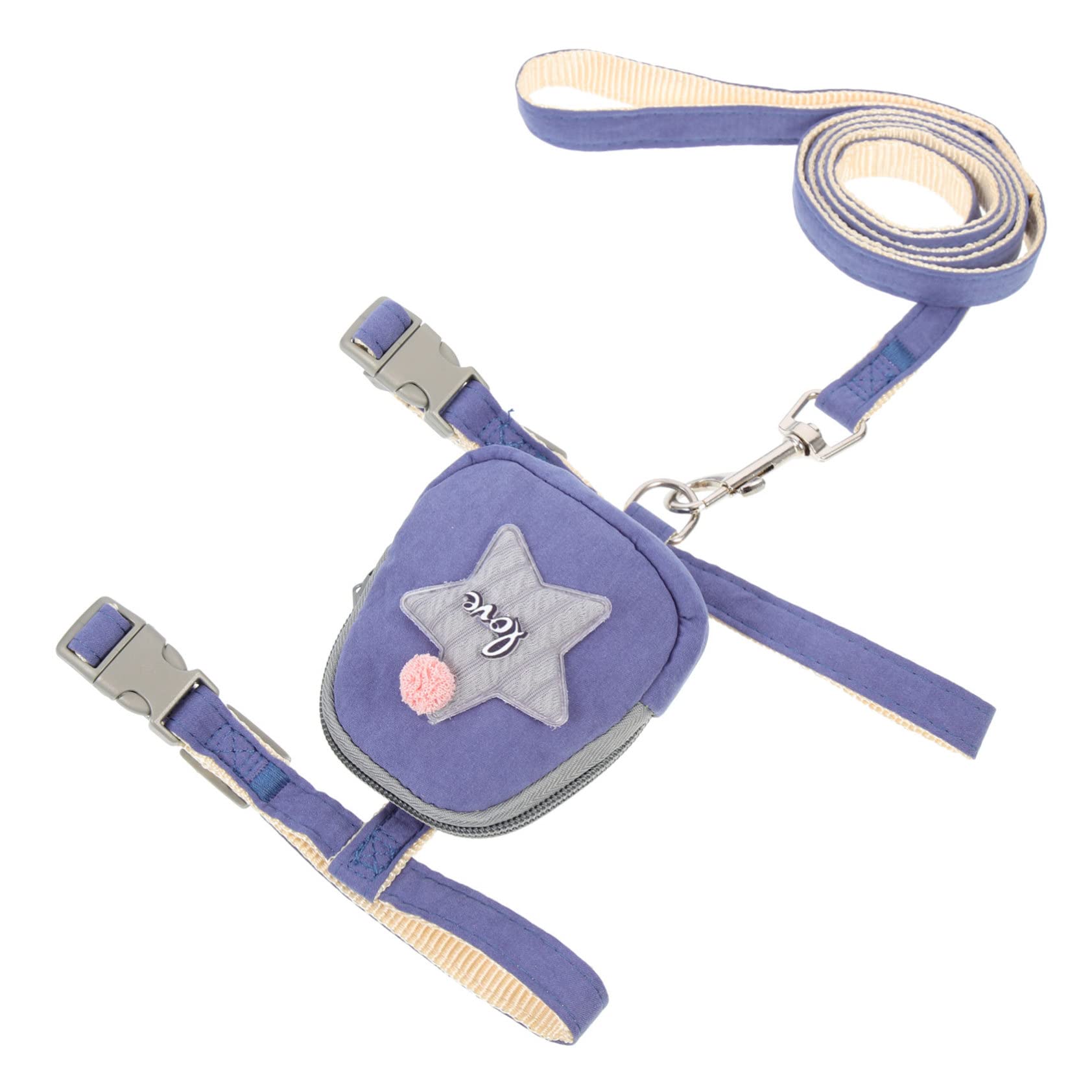 Hemoton Dog Backpack Leash Cat Vest Strap Cat Harness Rope Breathable Kitten Harness Traction Leash