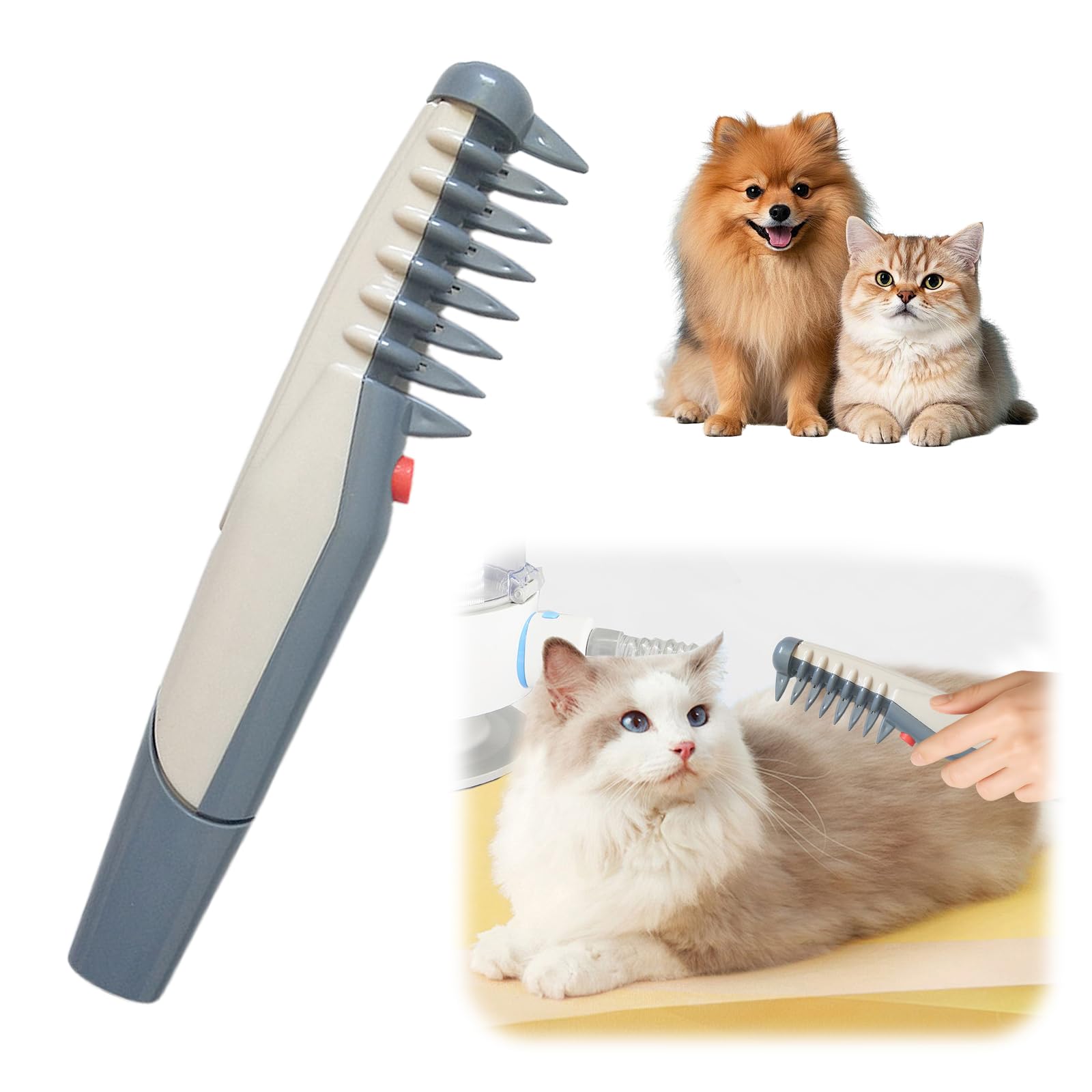 Petsboro Mataway E Peigne électrique 2 en 1 pour chien et chat