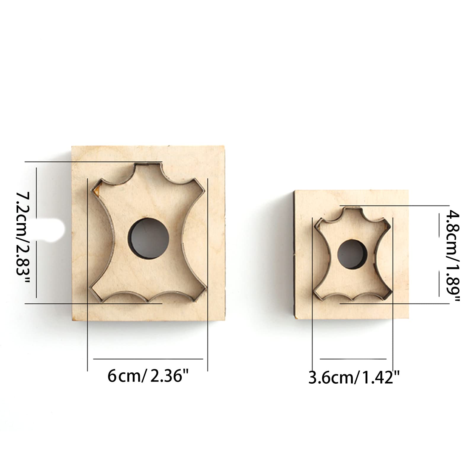 Matrices De Découpe Cuir 3 Pièces – Formes Cœur, Larme, étoile – Tailles 15, 30, 50 Mm