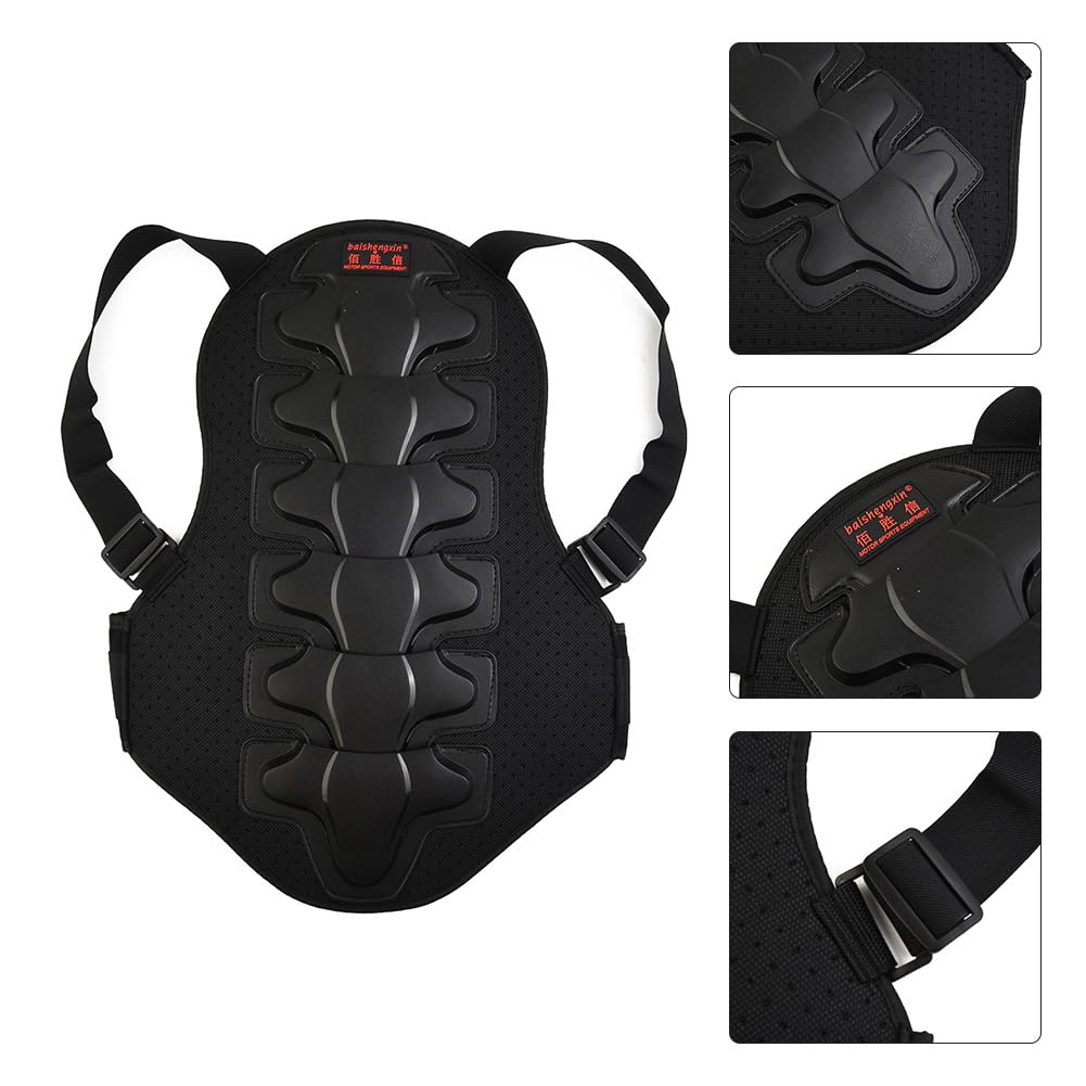 Protector de espalda de motocicleta para deportes de conducción con diseño antigolpes y protección de cintura ajustable