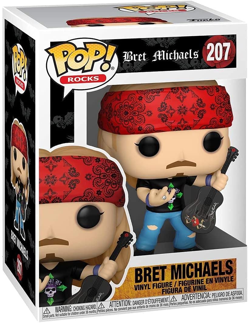 Amazon.com: Funko Pop! Rocks: Bret Michaels (Styles May Vary