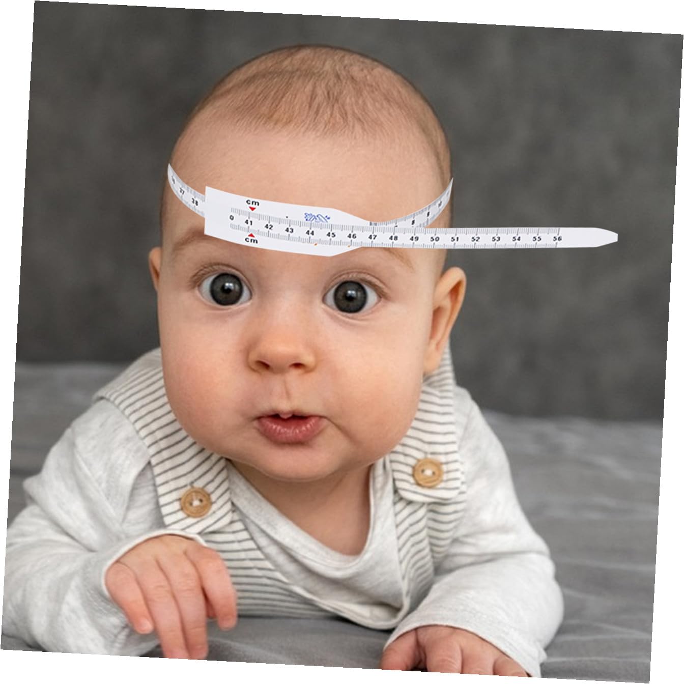 Mètre Ruban pour Bébé en Plastique, Lot de 6, Blanc Portable