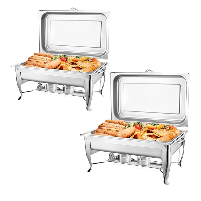 Buy Chafing Dish Stainless Steel Rectangular Chafer Buffet Catering