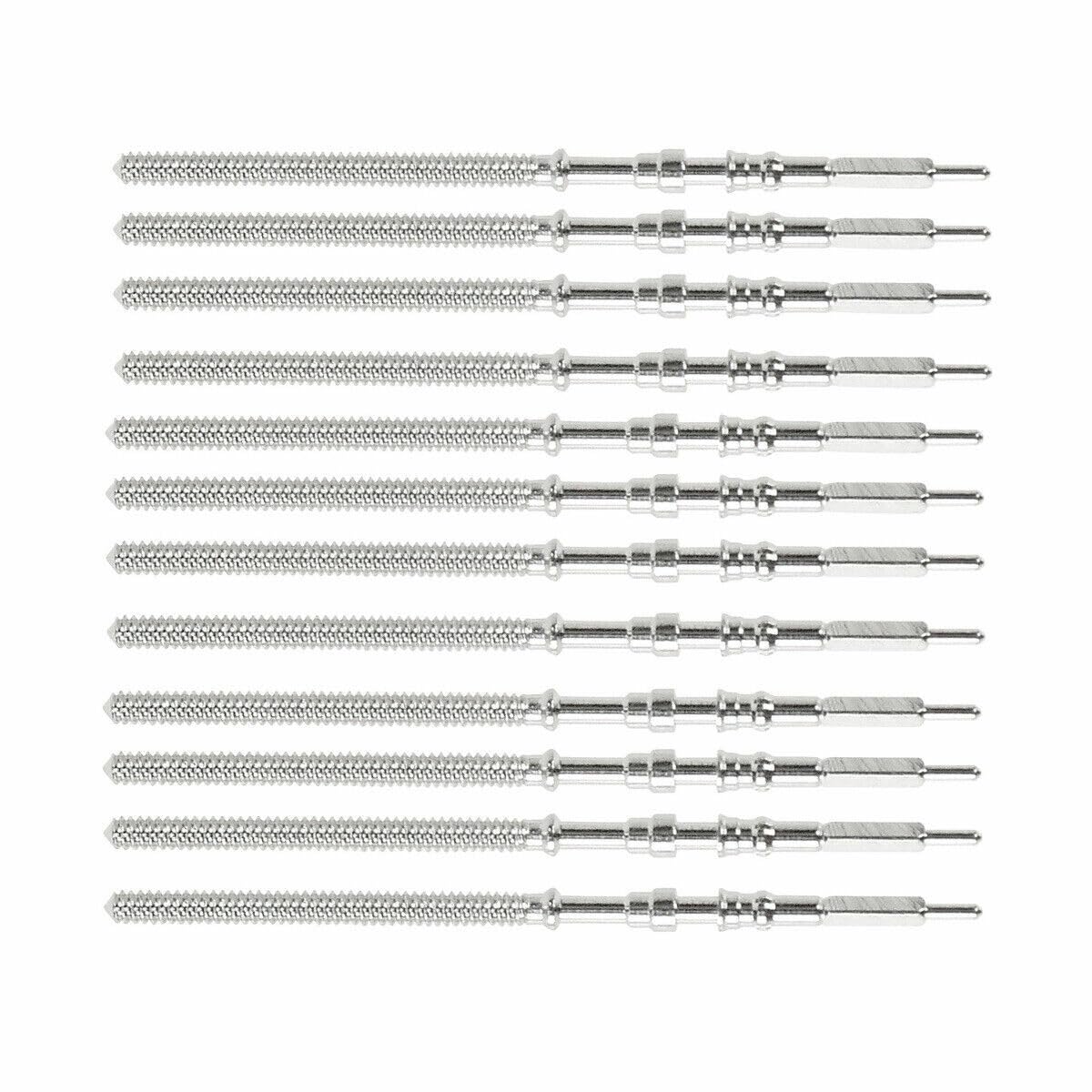 Ewatchparts 12 Genuine Seiko Winding Stems Compatible With Movement SKX009 7S26 7S36 NH26 NH35 NH36 4R36