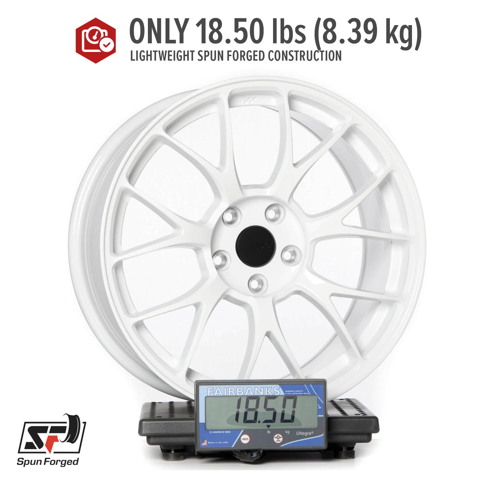 Amazon.com: Circuit Performance CSF2 18x8.5 Gloss White 5x100 [+