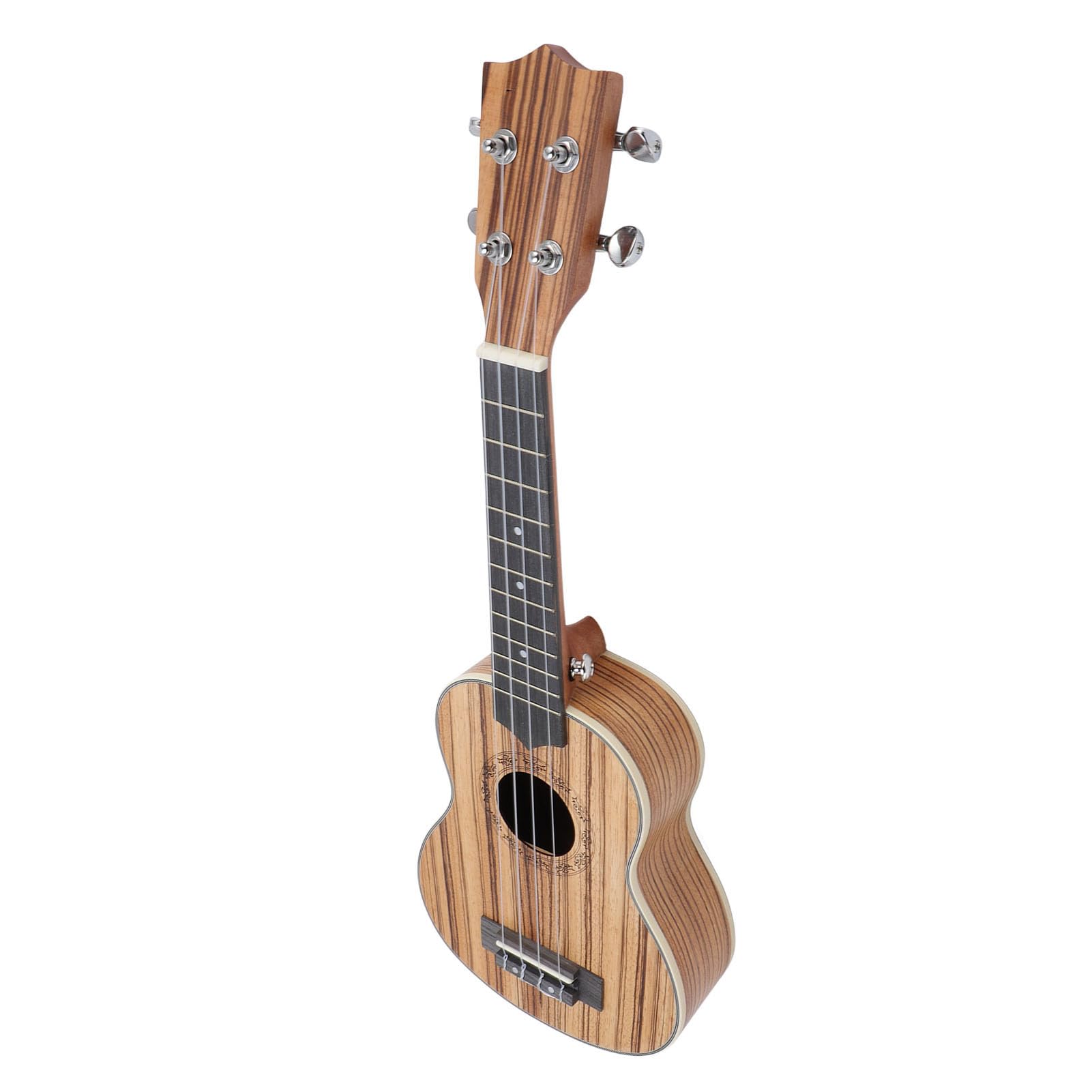 VGEBY Sopran-Ukulele aus Zebraholz, 53,8 cm (21 Zoll), für Anfänger, mit Tasche, bequeme Plektren für Kinder, Erwachsene, Studenten