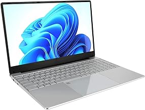 Yunseity Ordinateur Portable Portable, Touche d'éclairage à Cuisson 100-240V 15,6 Pouces d'empreinte Digitale pour Ordinateur Vous Déverrouillez avec un Clavier Numérique pour 10 pour (12 + 256g