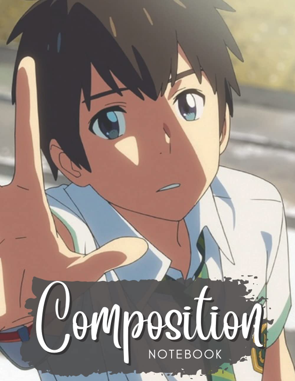 Composition Notebook: Mitsuha - Your Name, Journal 8.5 x 11 Inches, 100 Page Blank Lined Paperback Journal/Notebook