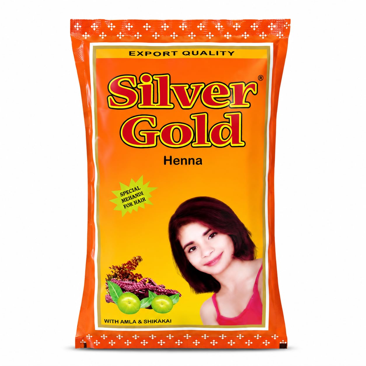 Silver Gold Herbal Henna Powder with Amla & Shikakai for Hair, Natural Hair Colour & Conditioning, 100% Chemical Free, 120g-picture-11