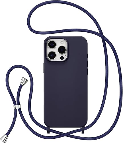 Miniatura 151 de ZTOFERA Funda para iPhone 13 Pro con correa, funda cruzada para teléfono con cordón ajustable para el cuello para el hombro, silicona suave a prueba