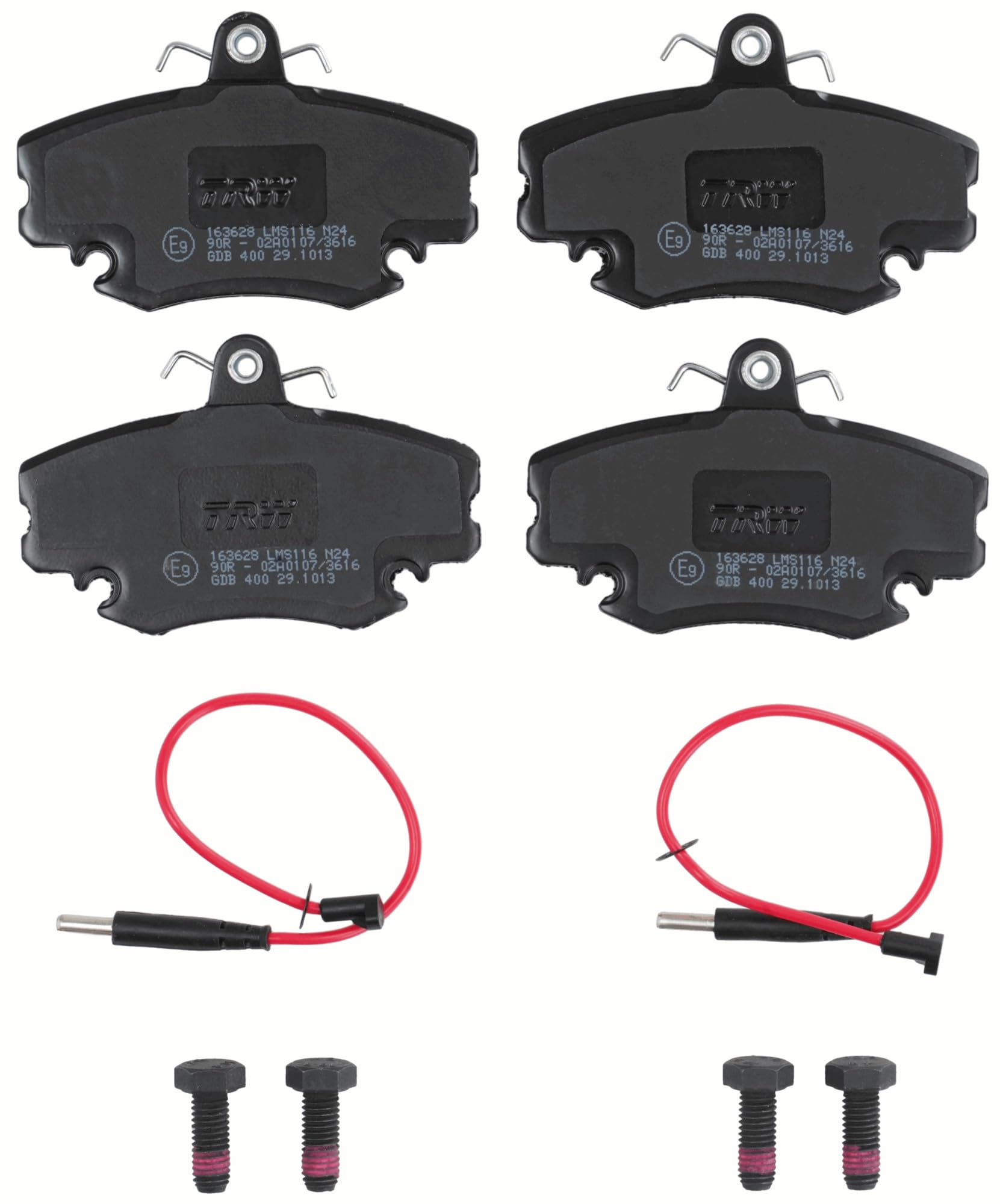 Front TRW-OE GDB400 Brake Pad Set, disc brake for DACIA,LADA,PEUGEOT,RENAULT