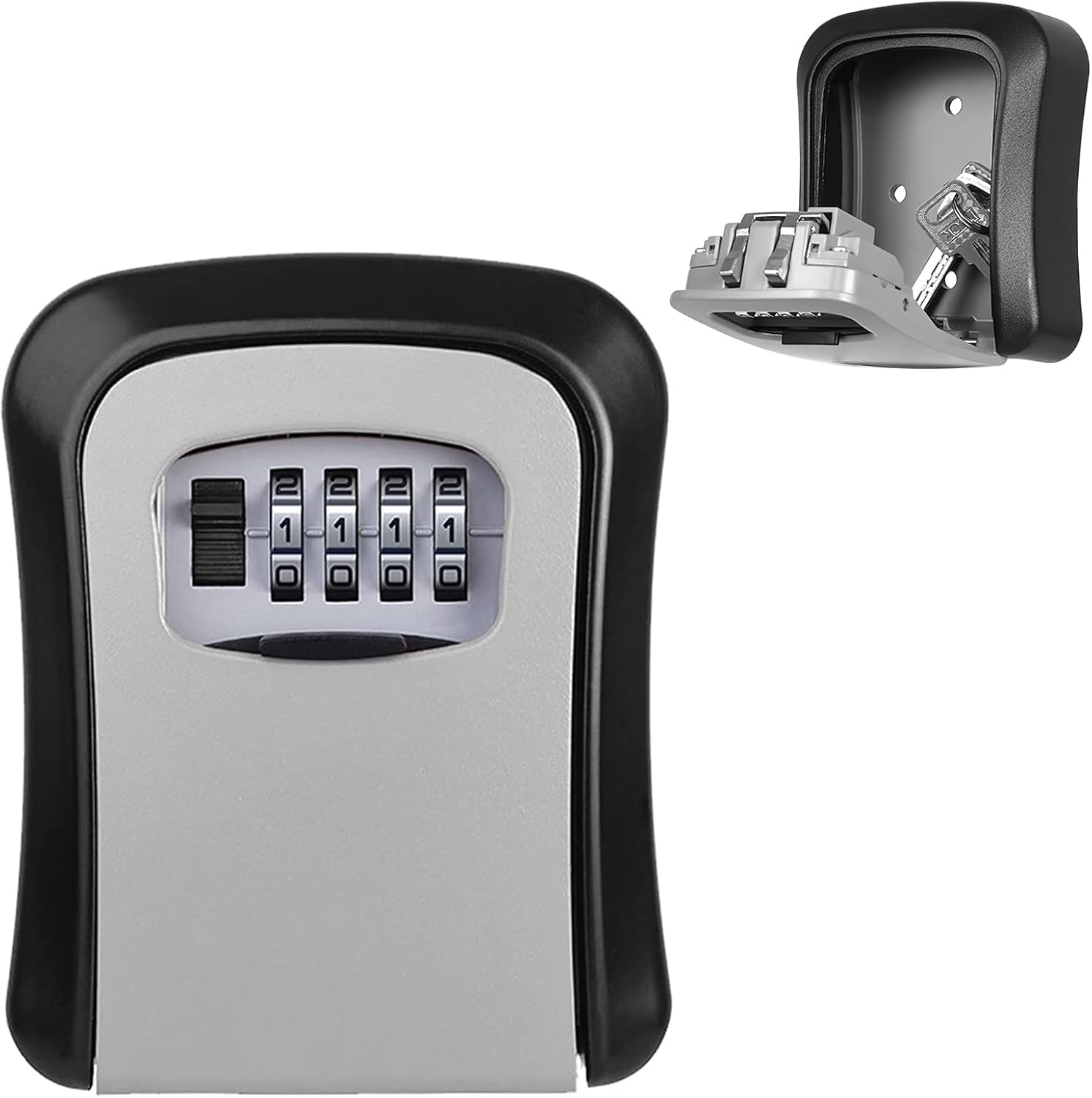 4 Digit Combination Number Lock for Bag Luggage Locks Combination Padlock for Suitcases Key Lock Box with Code – Wall Mount Security Lockbox for Outdoor and Indoor, Office, Gym, School, etc-image-31