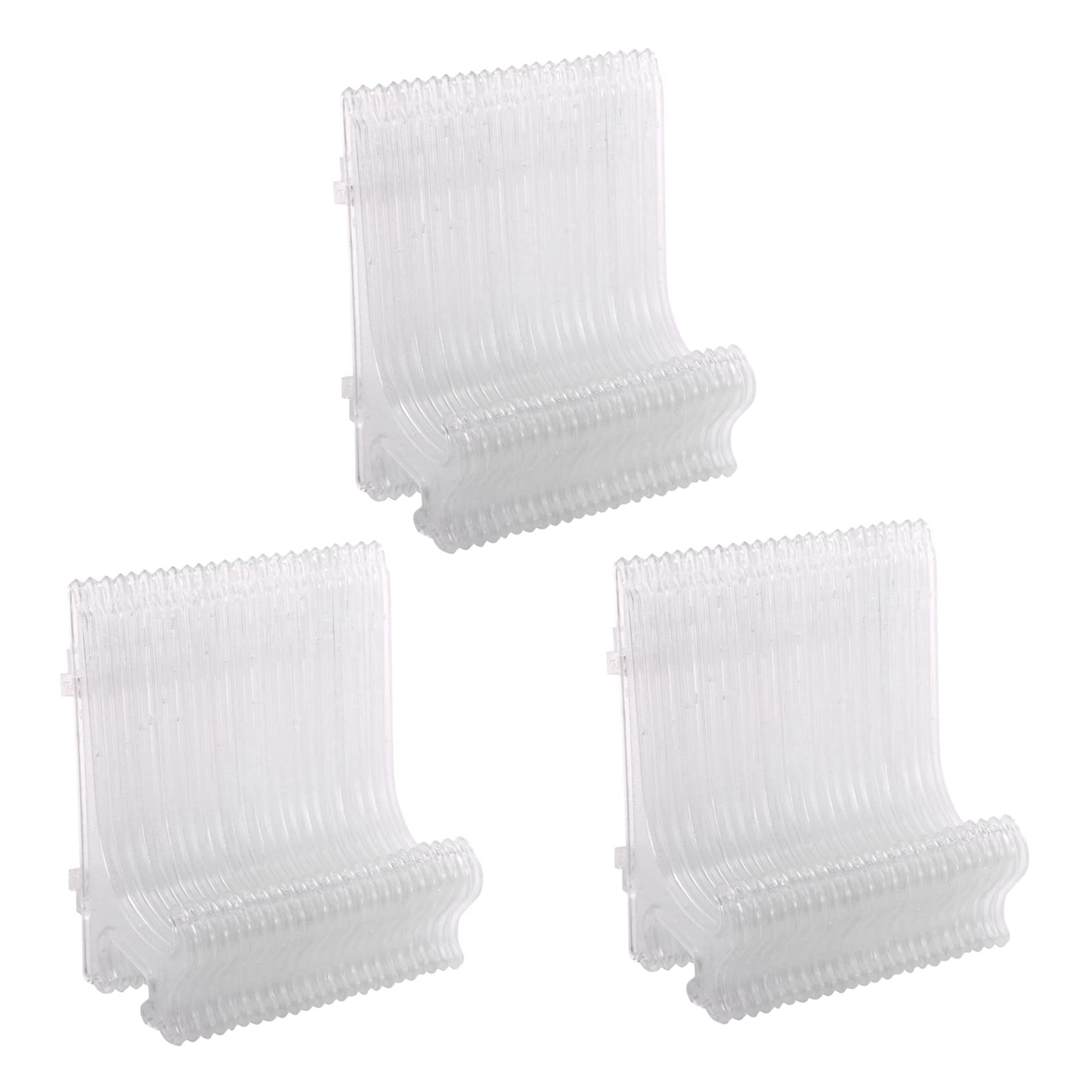 Hndhbfgrt 36Pcs/Set Clear Plastic Easels Plate Holders Display Dish Rack Picture Frame Photo Book Pedestal Holder Display Stand
