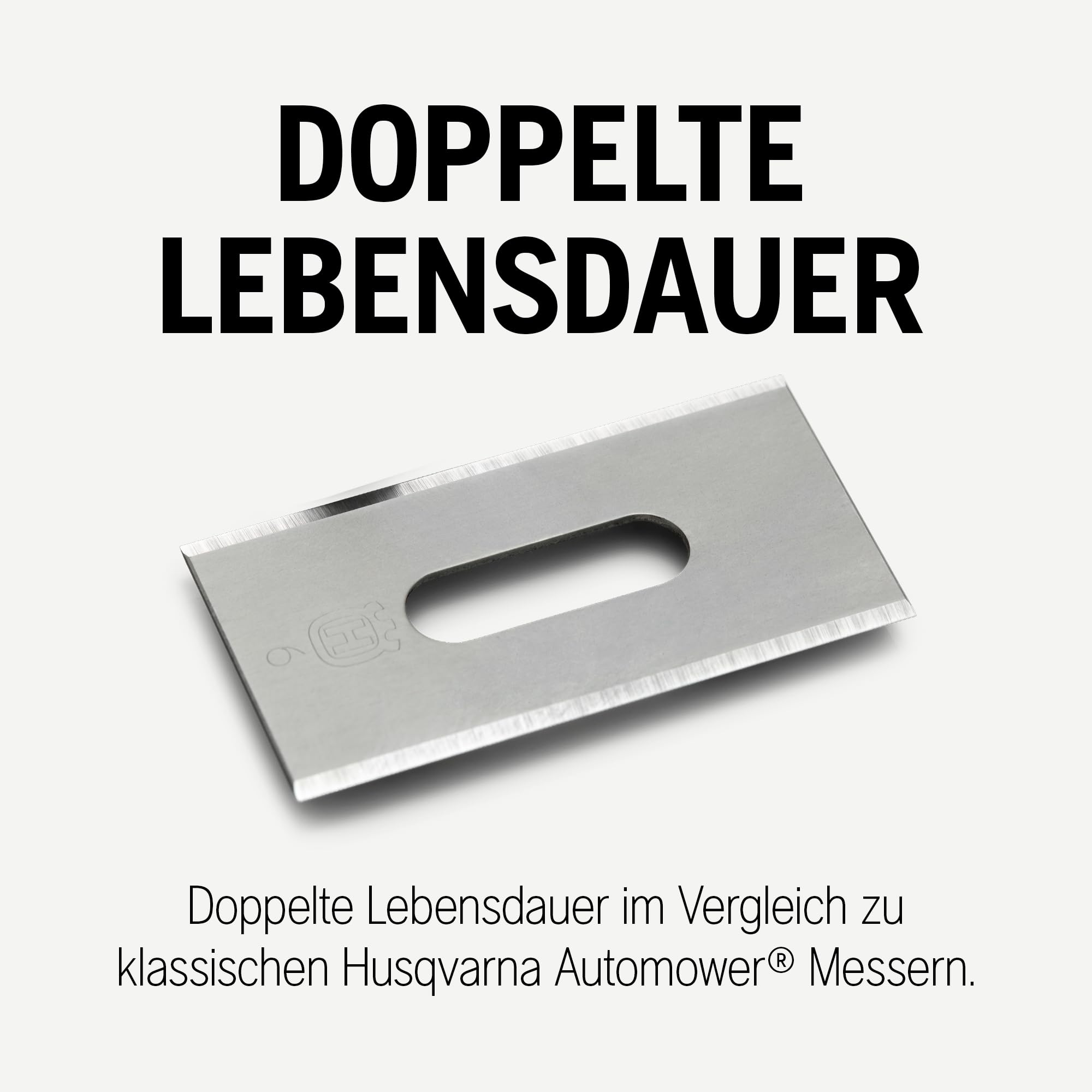 Husqvarna Automower Endurance Messer 45Stk – Premium 4-Kant Carbonstahl Ersatzmesser für Mähroboter, für langanhaltende Schärfe & Haltbarkeit sowie effiziente Rasenpflege.