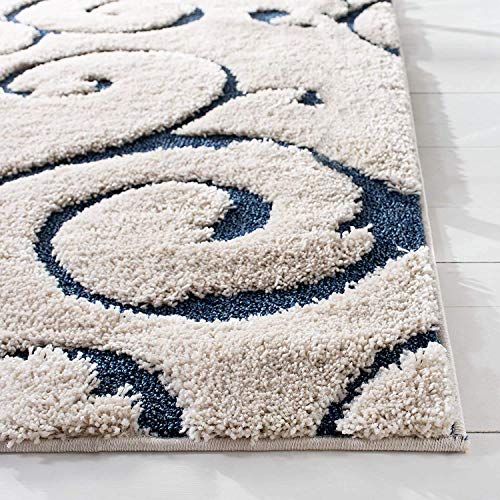 Image of F & B Rugs Luxurious Luck high Density Thick & Soft Shaggy Carpet Microfiber 2 Inch Pile Height 6 x 8 feet