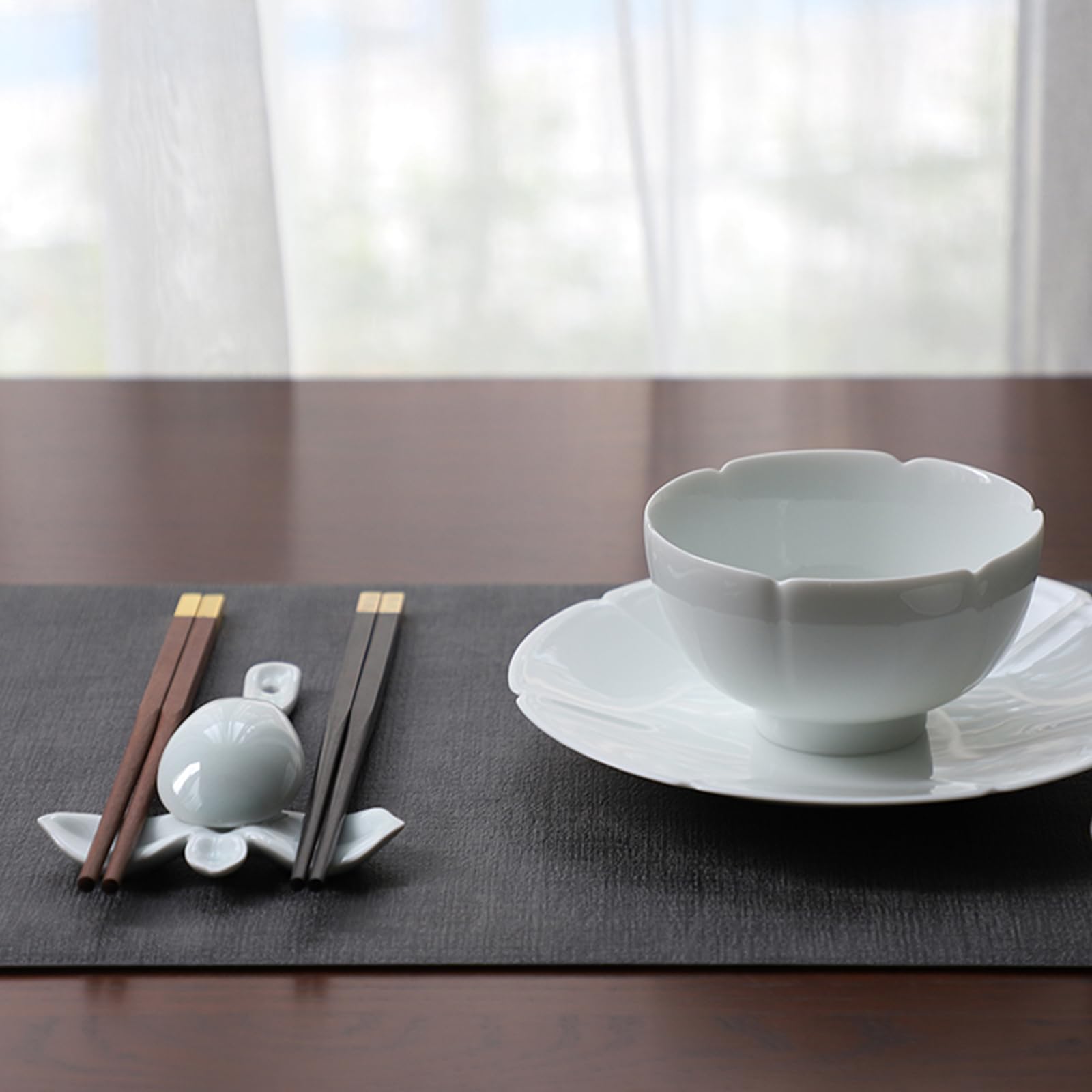 Support de baguettes en céramique pour table de restaurant, design 3D, réutilisable, résistant à l'usure, robuste, idéal pour les baguettes, fourchettes et cuillères
