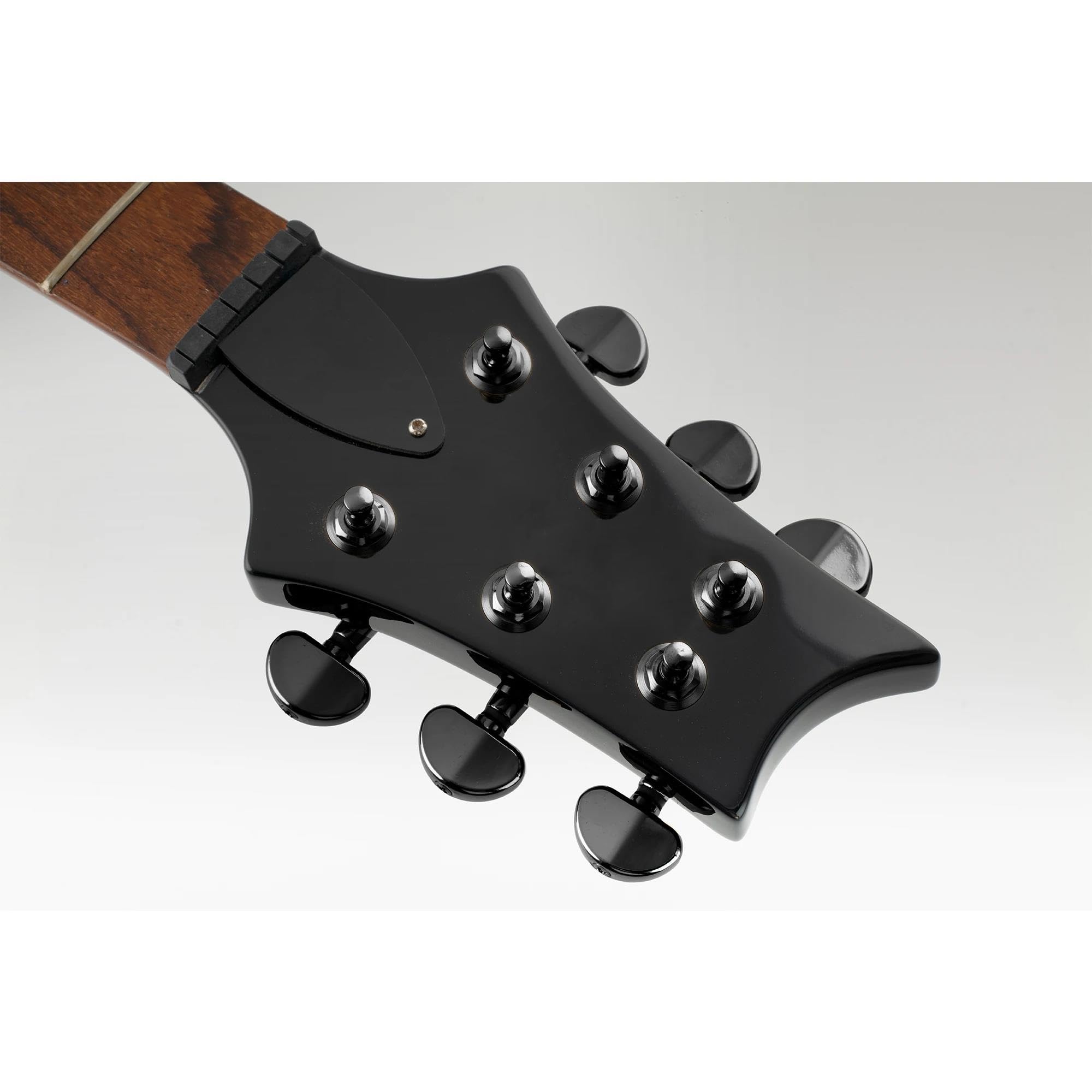 Miłośnicy muzyki Kołki Do Strojenia Gitary 3R3L Akustyczna Gitara Elektryczna 19:1 Stosunek W Pełni Uszczelnione Głowice Maszynowe Tunery Kołki Do Tuningu Klucze(Black)