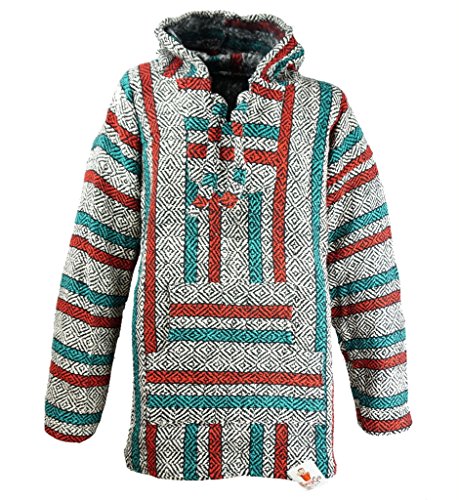 Funny Guy Mugs Premium Eco-Conscious Pullover Baja Hoodie with Kangaroo Pocket (Mexicali, Small)