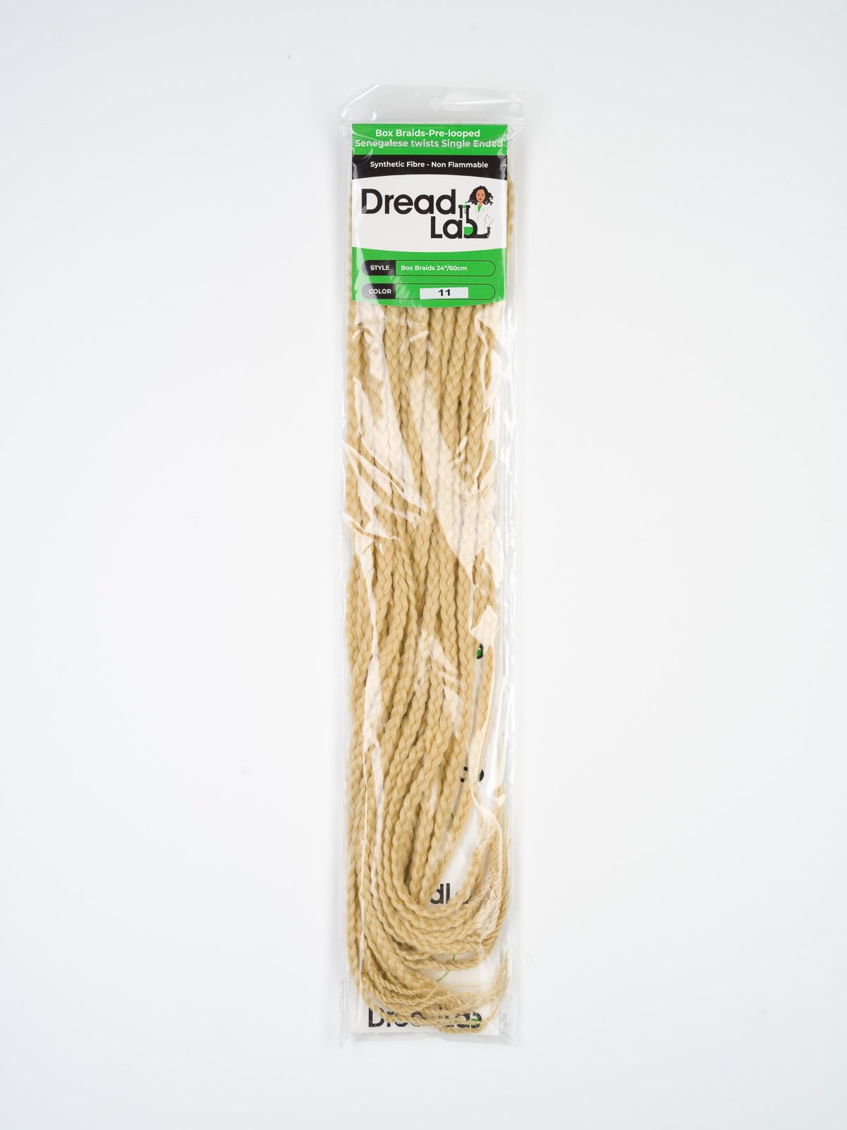 DreadLab - Box Braids Pre-Looped Senegalese Twists Single Ended (24"/ 60cm) (#11 Blonde) - Image 2
