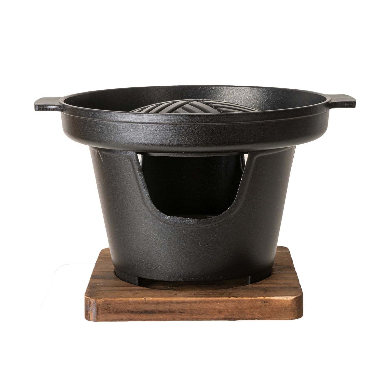 Amazon.com : Yakiniku Grill with Wooden Trivet and Burner Stove 7