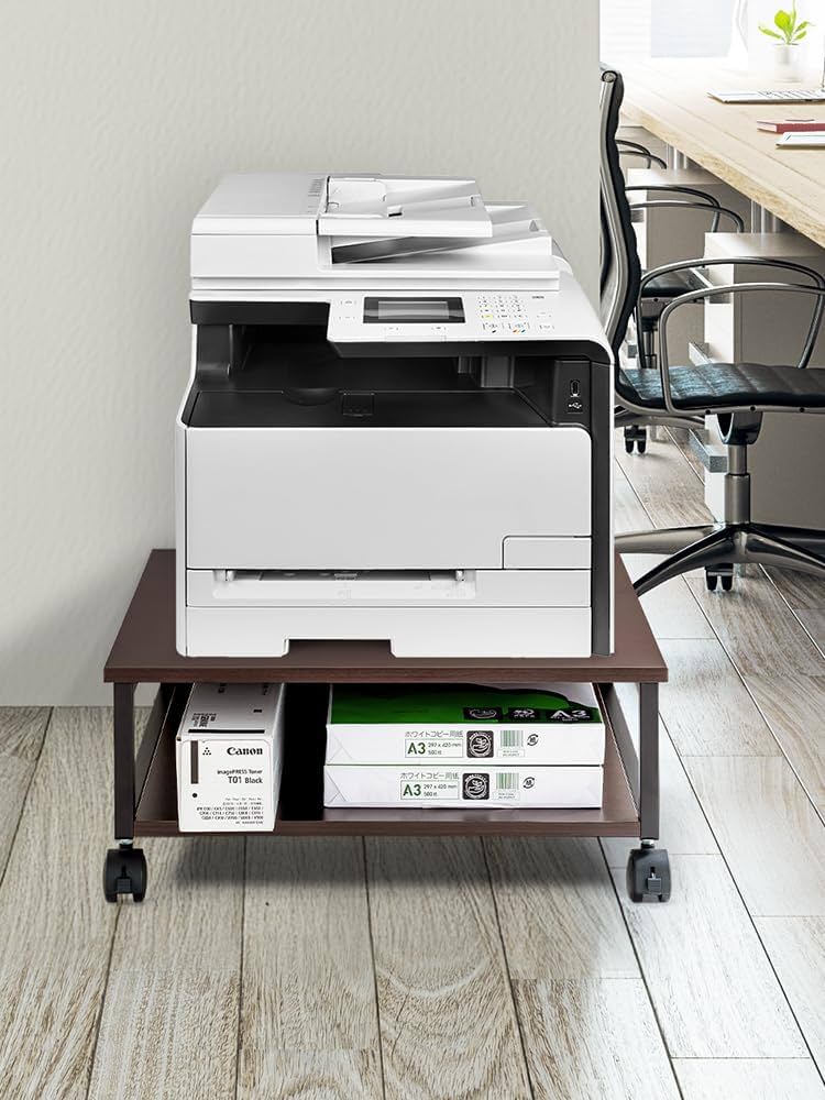 Amazon.co.jp: イーサプライ プリンター台 2段 キャスター付き