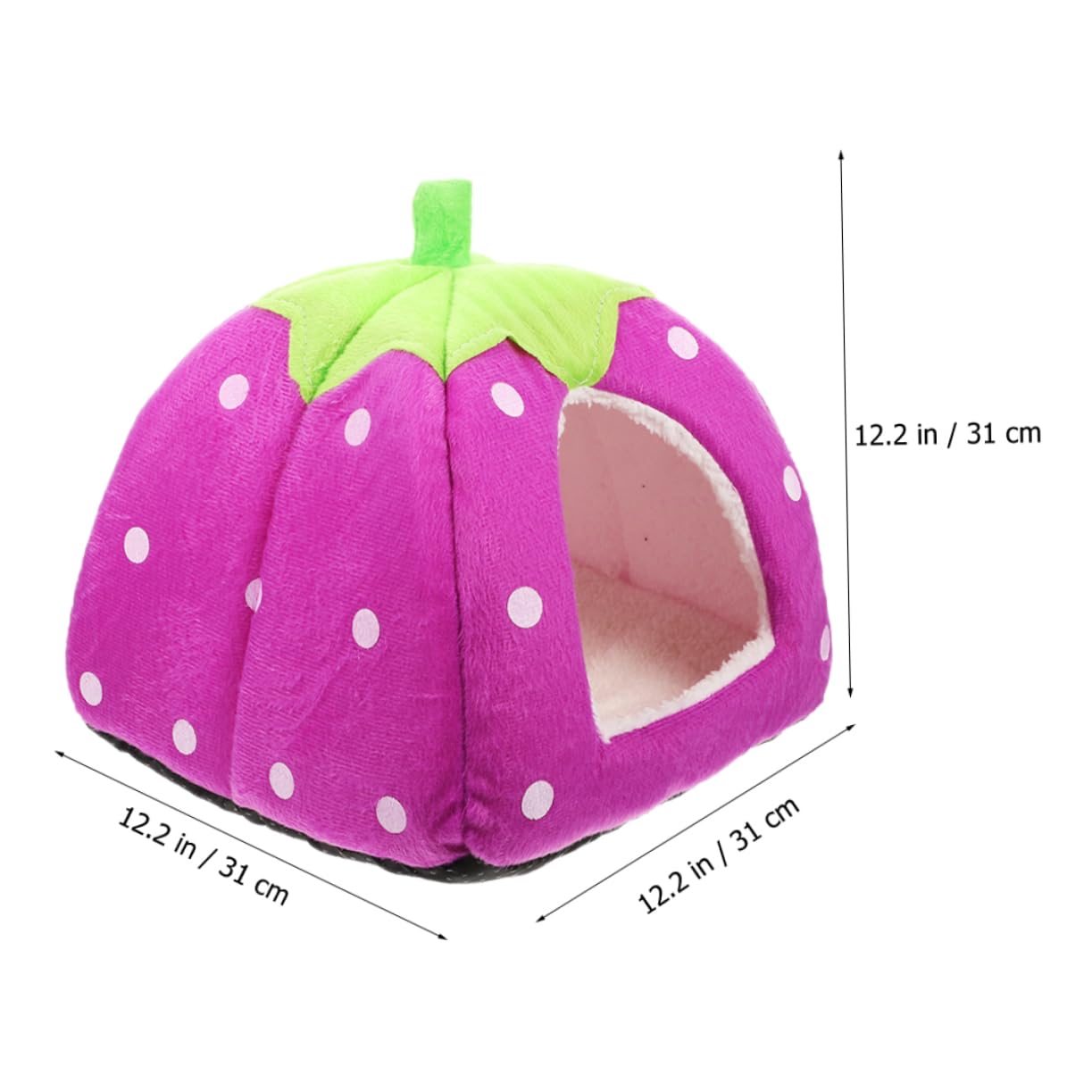 ibasenice Refugio de Hámster de Tela Forma de Dibujos Animados, Cama Cómoda y Cálida para Cobayas y Roedores, Lavable para Dormir y Jugar