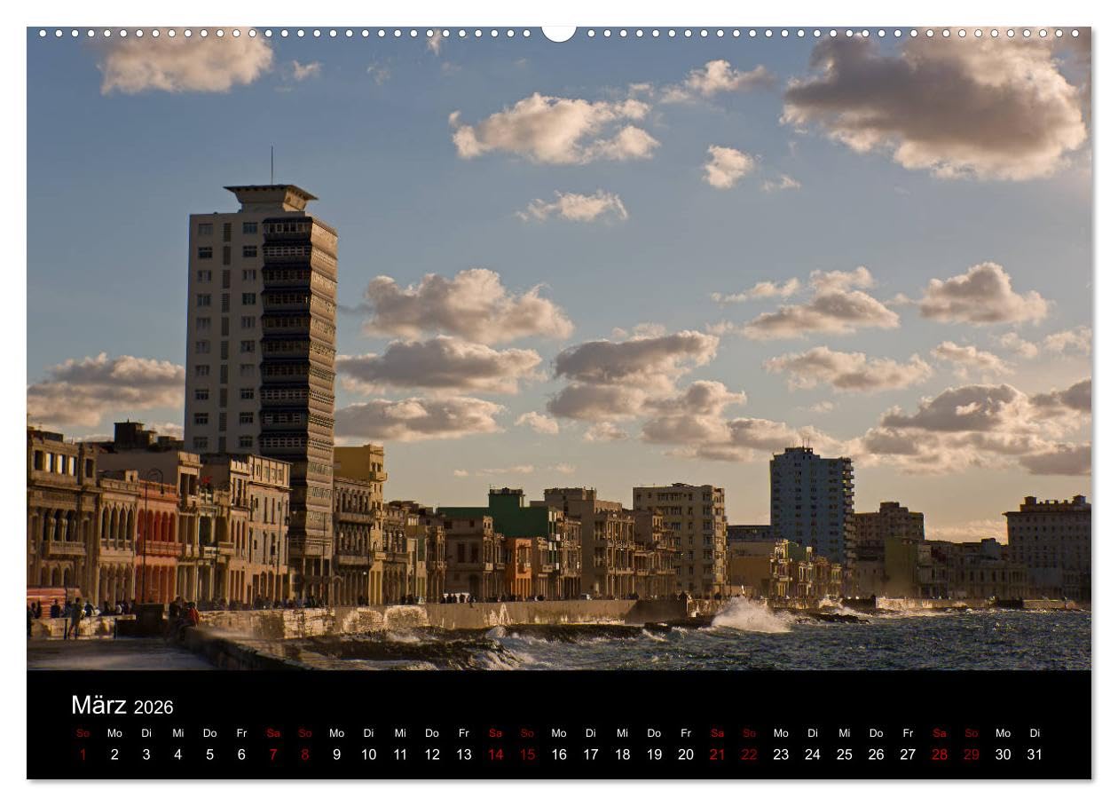 Kuba 2026 (hochwertiger Premium Wandkalender 2026 DIN A2 quer), Kunstdruck in Hochglanz: Landschaft, Architektur, Strand und Oldtimer in Kuba (CALVENDO Orte)