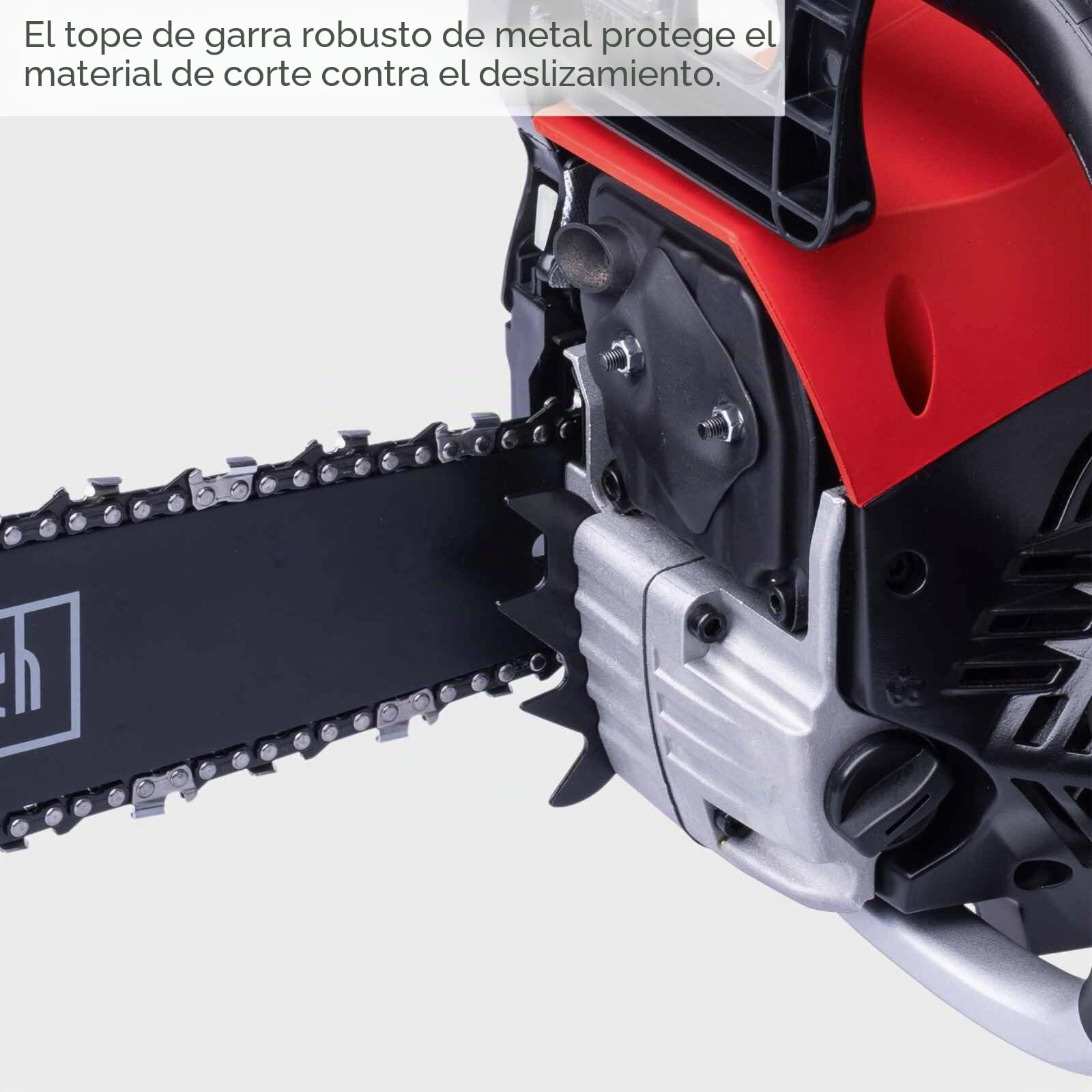 Scheppach Motosierra de gasolina PCS53 con diámetro de corte de 47 cm, motor de gasolina de 2 tiempos, potencia de 2,7 CV, longitud de la espada 51 cm, cilindrada de 53 cm³, lubricación automática de