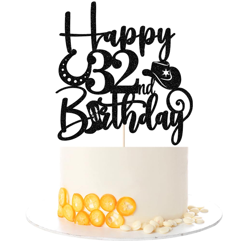 Kaoenla Cowboy Cake Topper-cowboy theme Happy 17th Birthday Decor,17th Birthday/Anniversary Party Decorations (32nd) — image 1