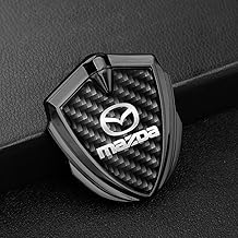 Emblem Black for Mazda CX-3/CX-4/CX-5 CX-30 CX-60.6 cm x 6.5 cm Emblem Logo Sticker for Steering Wheel Accessories/Bonnet Front and Rear and Boot Logo Key Remote Control Emblem (1 PC)