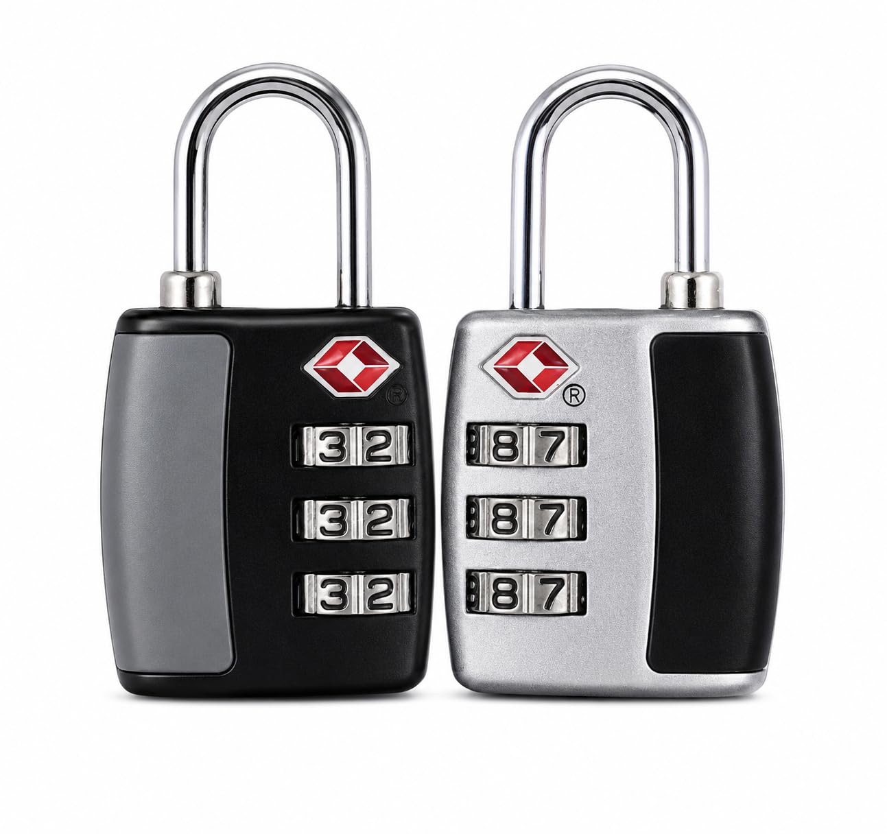 QUIRA 3 Digit TSA Approved Luggage Locks Combo Travel Padlock Suitcase & Backpack Security (Set of 2) (Set 2)-picture-23