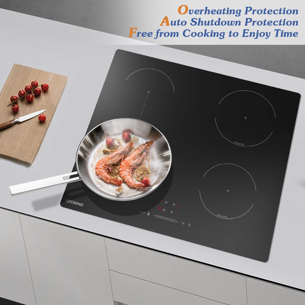 COOKPAD Induction Hob 4 Rings, Builtin electric hob 60cm induction