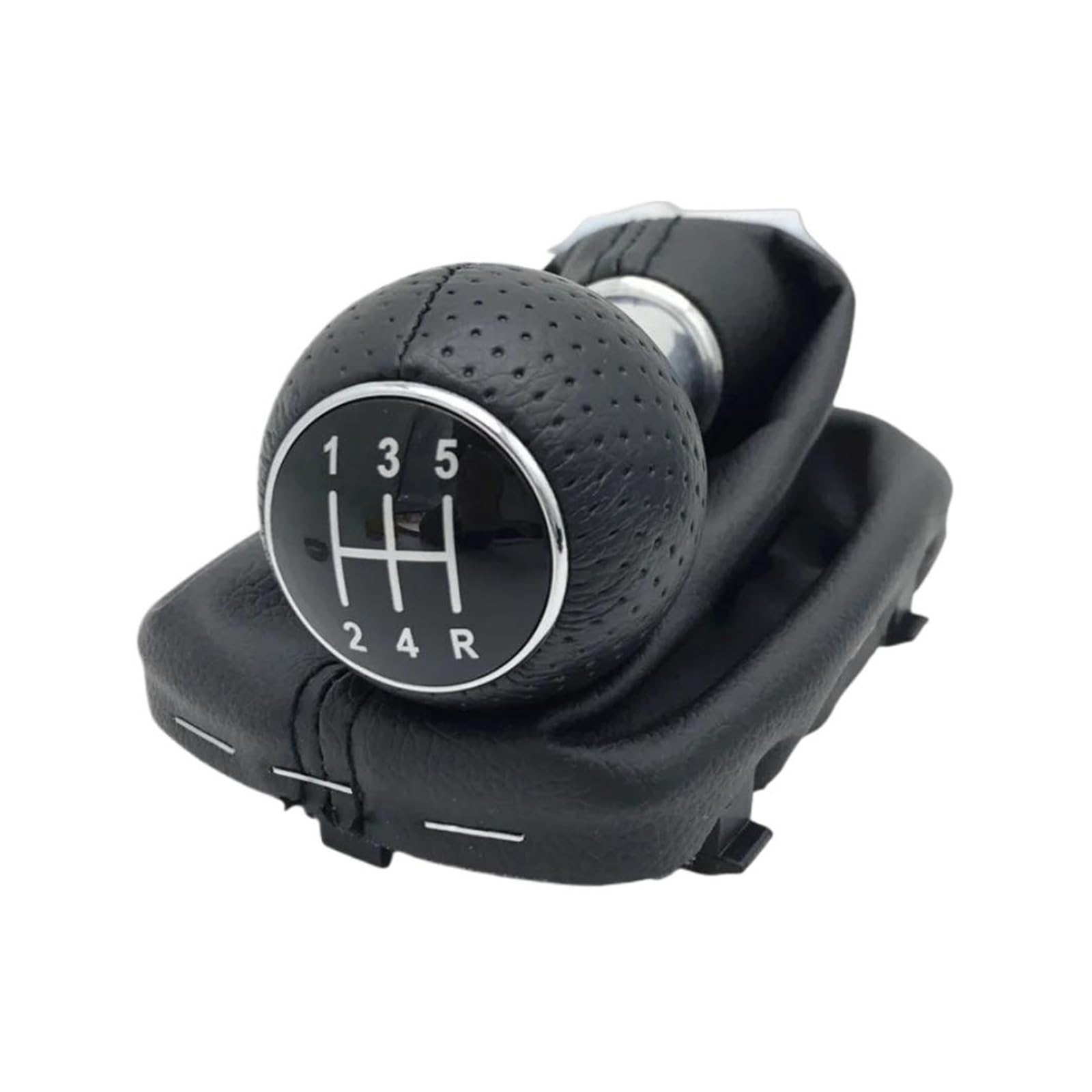 Glblpexelr Black Line 12345R For A3 S3 2001 2002 2003 Sporty Gear Knob Red/Black