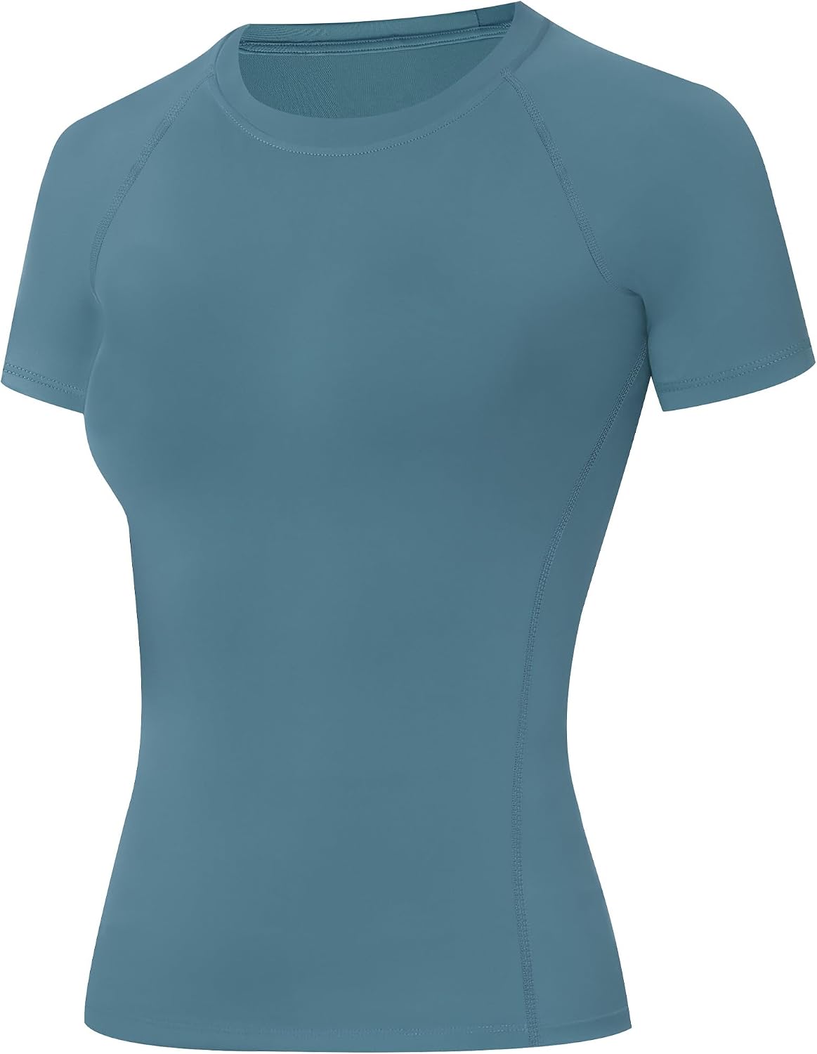 Runhit Compression Shirt Women Short Sleeve Workout Tops Athletic Gym Moisture Wicking T-Shirt Running Yoga Base Layer