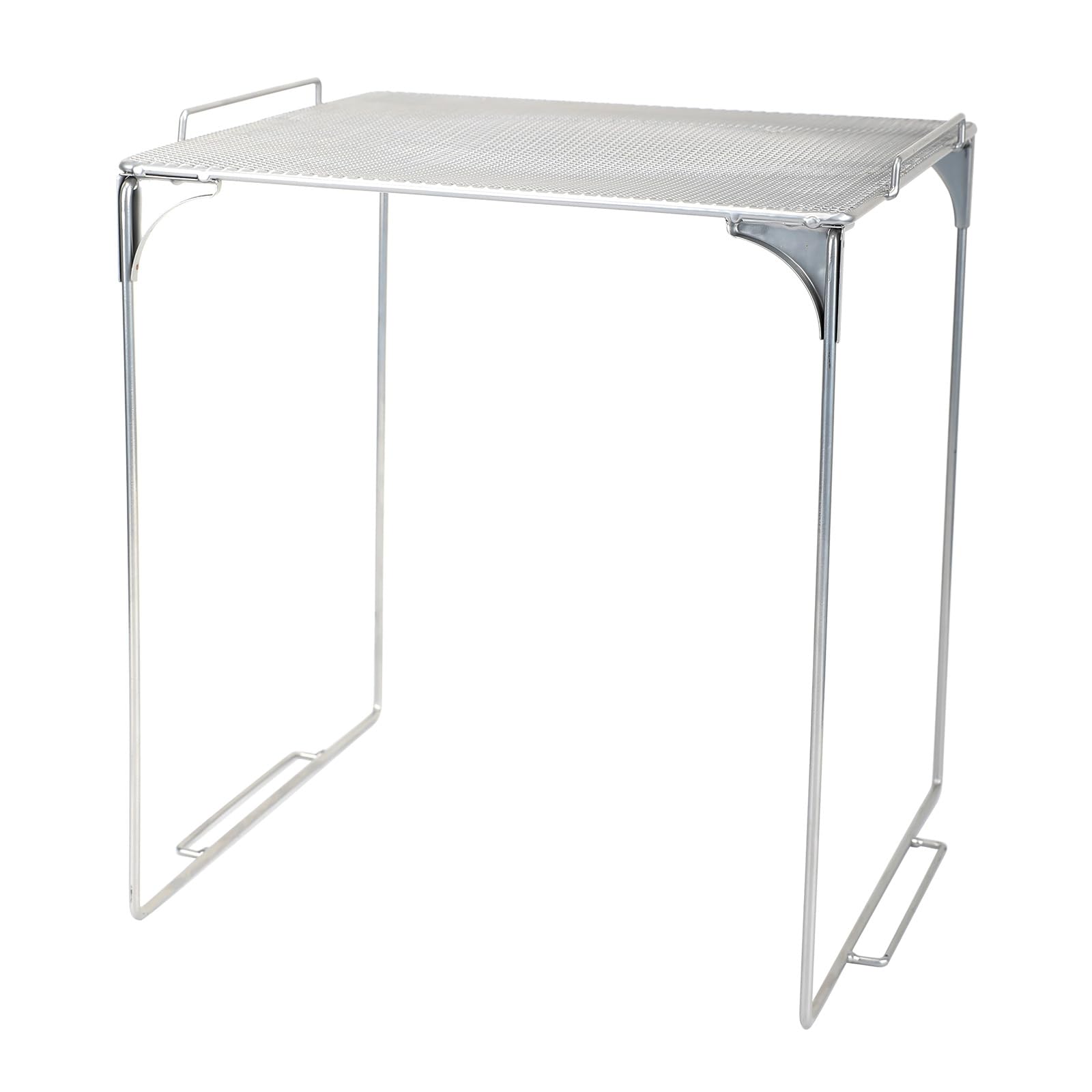 AUECOOME Locker Organizer Shelf Stackable Extra Locker Shelf for School Locker Organizer Storage Cabinet Accessories Suitable for School, Office, and Home use (1, Grey) — image 1