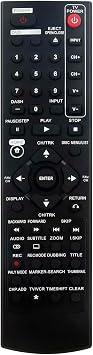 AKB36097101 AKB32606601 Replace Remote Control fit for LG DVD Recorder VCR RC689D RCT689H RCT699H RC797T RC286H RC297H RC397H RC897T RC397H-M RC700N RC286H-M RC297H-M RC397HM 6711R1N203A