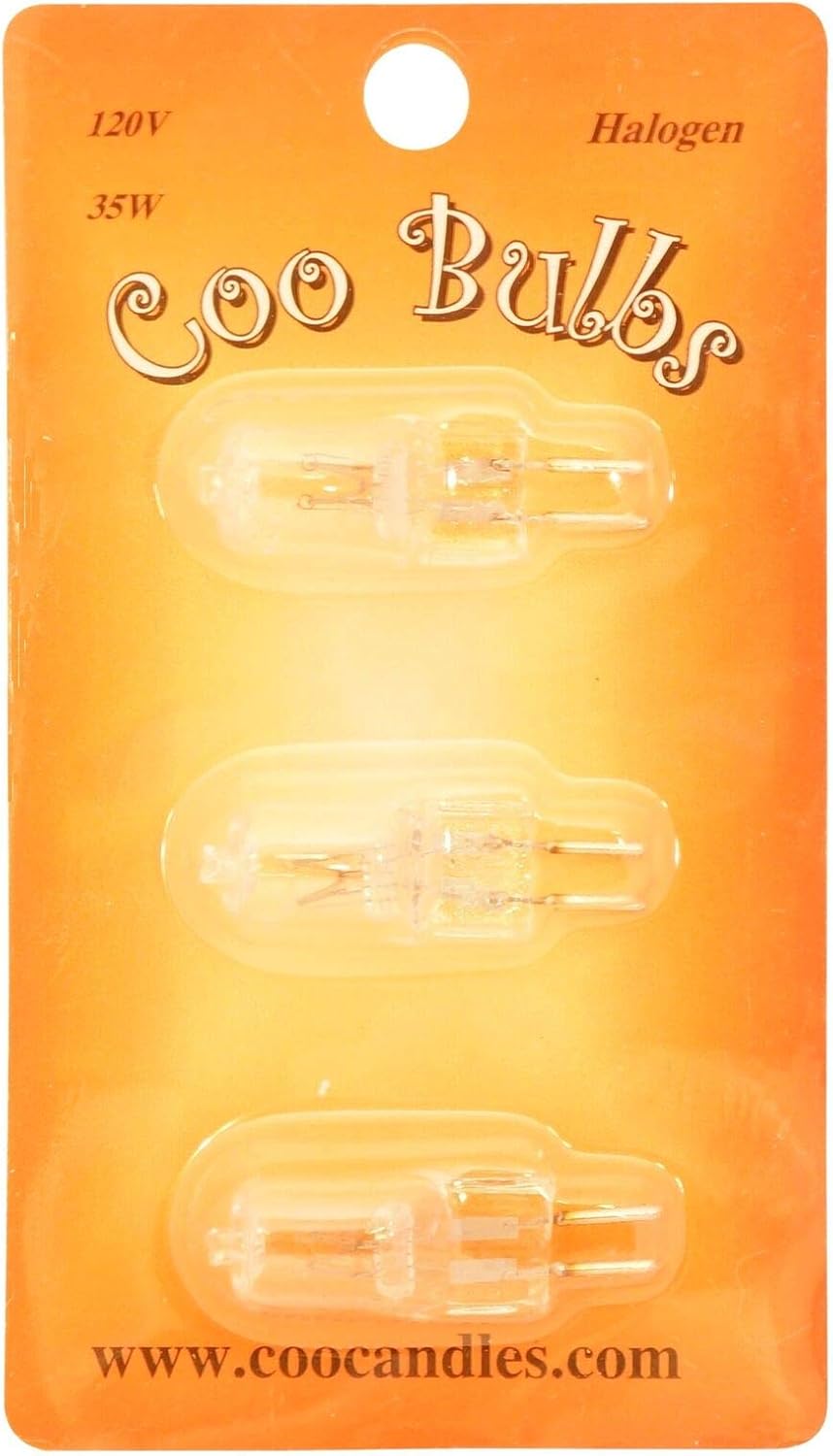 Coo Candles 3 Pack 35 Watt Halogen Bulb for Electric Candle