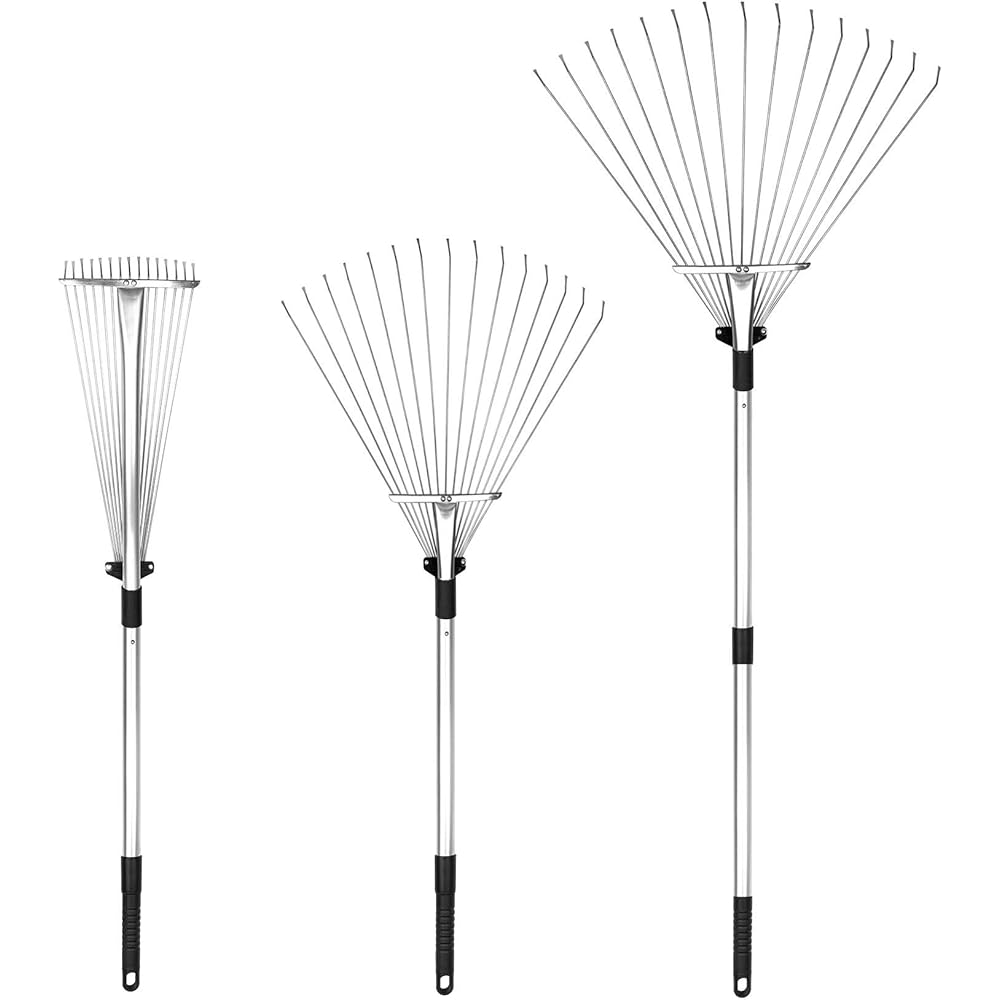 $7/mo - Finance Buyplus Adjustable Garden Leaf Rake - 24 to 63 Inch ...