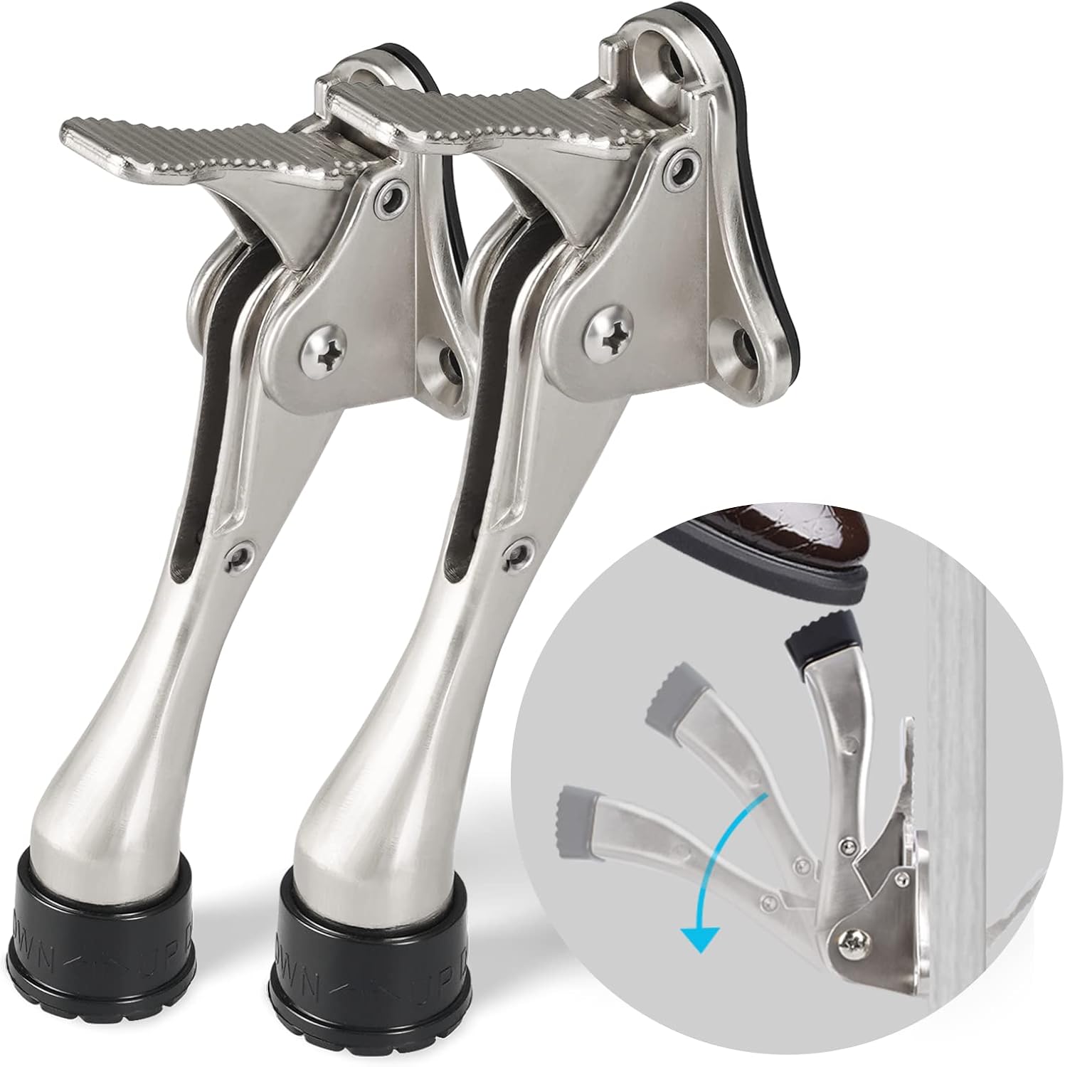 CRANACH Heavy Duty Door Stopper,Bottom of Door,Kickdown