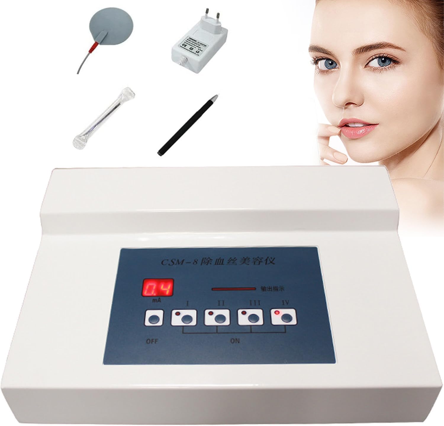 HDCCDM Spider Veins Removal Device for Legs,face,Nose- Remove Facial Thread Veins Red Blood Vessel Spots,High Frequency Vascular Removal Beauty Equipment for Home Salon Use