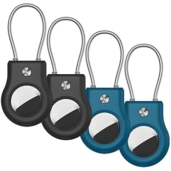 キーリング付きエアタグホルダー 4個パック Amazon.com: ThingsBag Airtags 4 Pack Holder Keychain, Silicone GPS