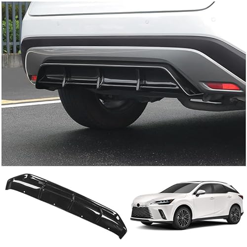 SWD-DG レクサス リアバンパー リアスポイラー ボルテックスジェネレーター ガーニッシュ 新型 LEXUS RX350 RX450/500H ABS製 1P【ブラック】RX-19-BK