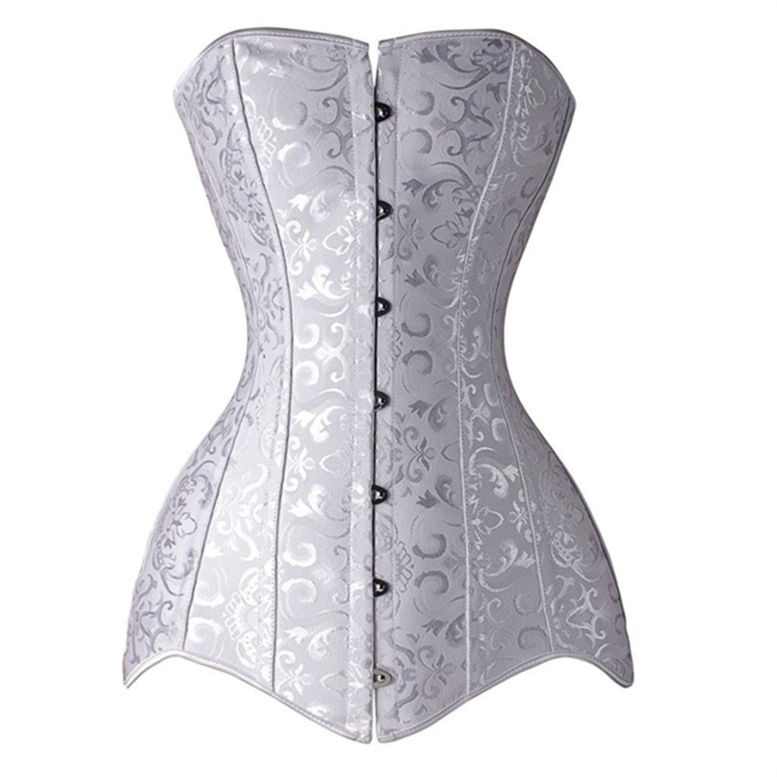 WEITING Femmes Sexy Corsets Bustiers Top Gothique Overbust Corset Bustier Long Torse Os En Acier Minceur Corps Shapewear Grande Taille