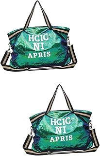2 Peças Bolsa De Ombro Com Lantejoulas Da Moda Bolsa De Lantejoulas Bolsa De Compras Para Mulheres Bolsa Grande De Lantejoulas Para Mulheres Bolsas De Mão Bolsas De Trabalho Para