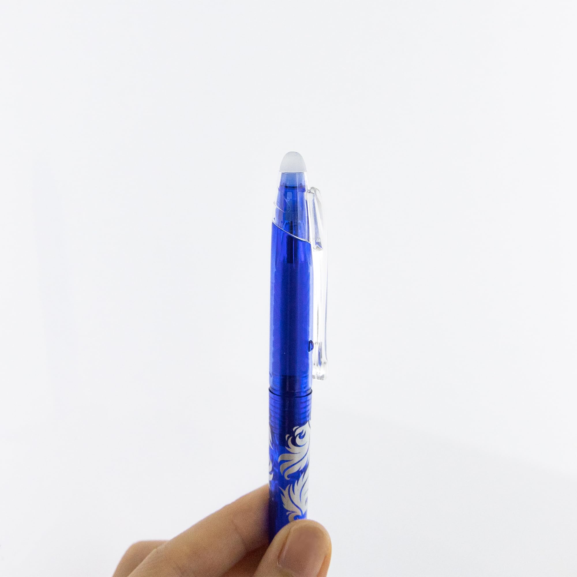 BAZIC Frizz Blue Erasable Gel Pen w Grip — view 4